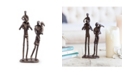 Danya B Parents Carrying Children Bronze Sculpture